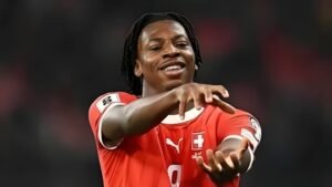 Johan Manzambi Switzerland midfielder biography portrait"