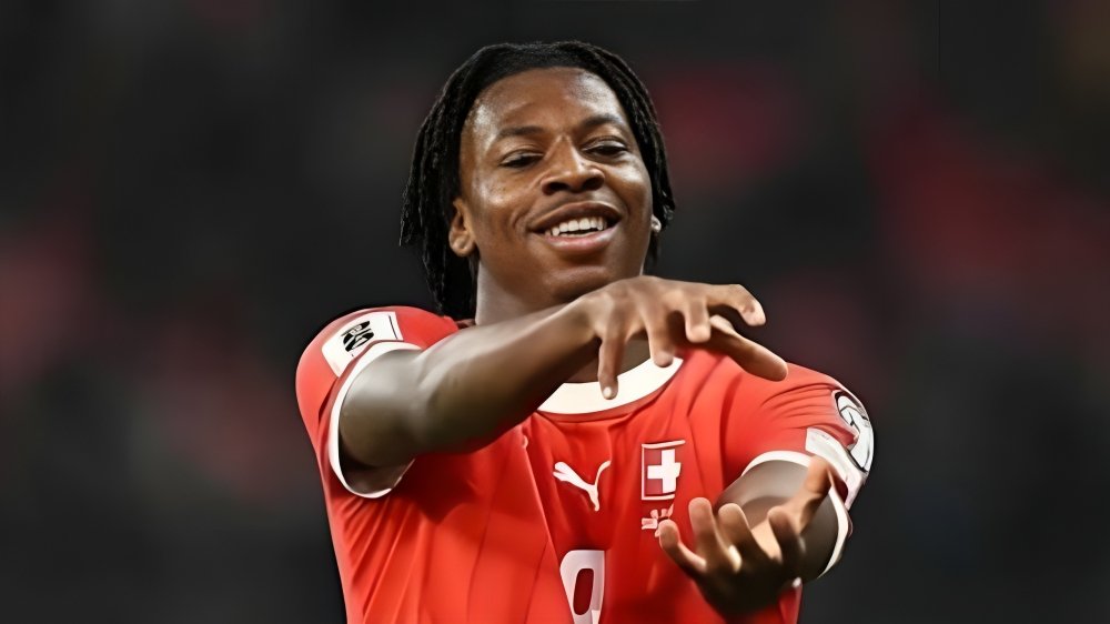 Johan Manzambi Switzerland midfielder biography portrait"
